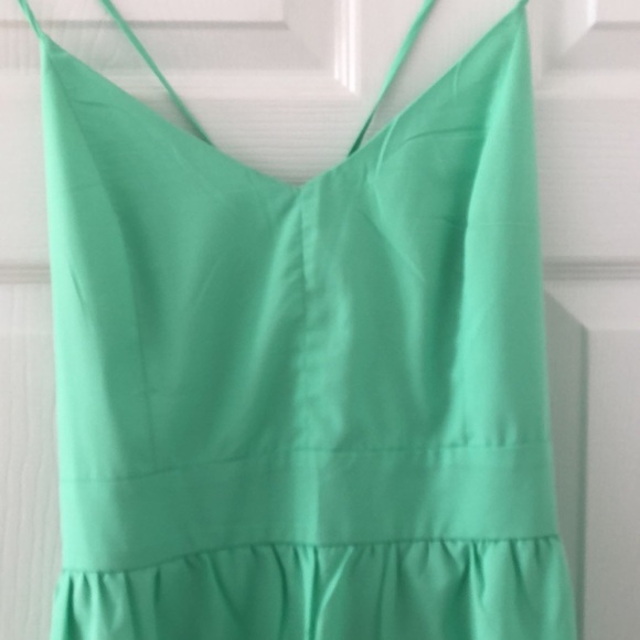 Tobi | crisscross back tank dress | green | large - Picture 2 of 5